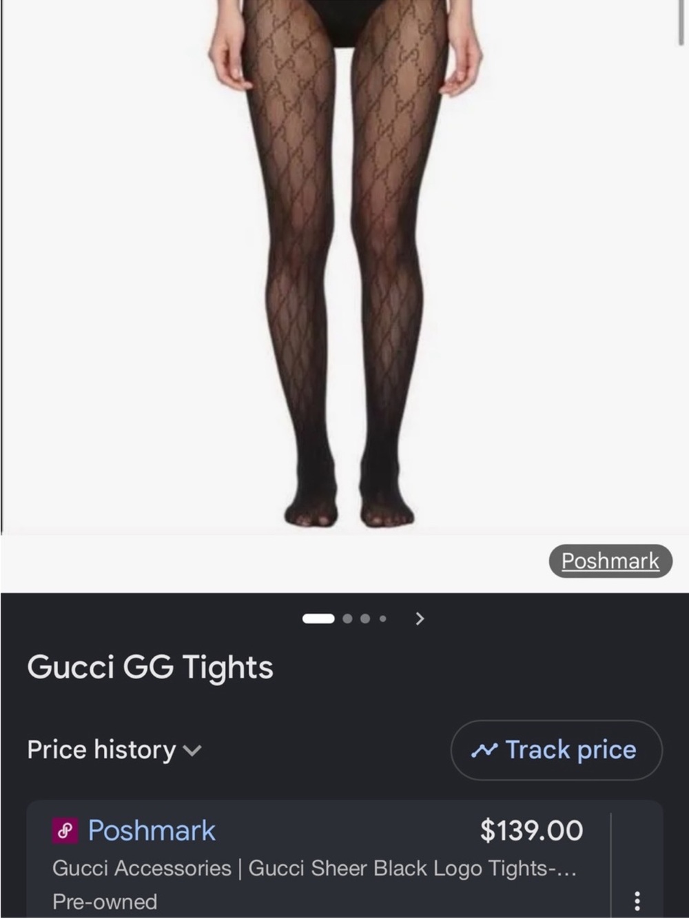 Gucci Black Logo Sheer Tights - Picture 4 of 4